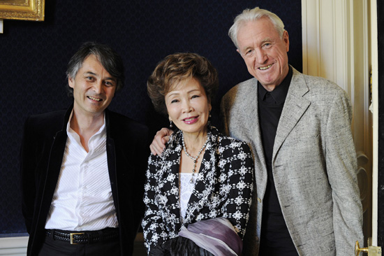 Jun Märkl, Takako Nishizaki & Klaus Heymann / credit Jean-Baptiste Millot