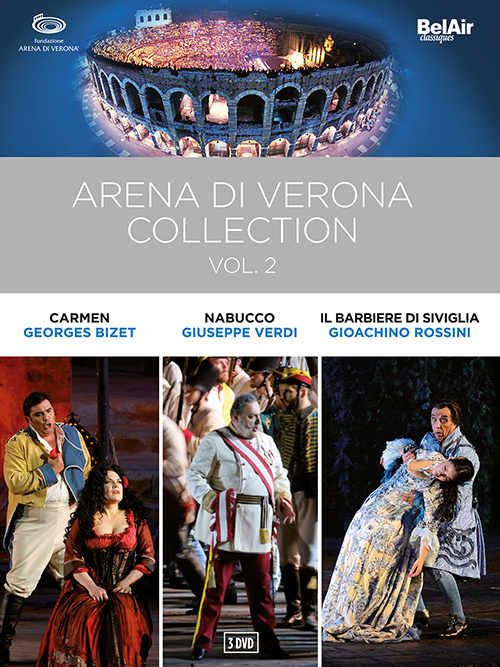 ARENA DI VERONA COLLECTION, Vol. 2 – Carmen / Nabucco / Il barbiere di Siviglia (Arena di Verona, 2014-2018) (3-DVD Boxed Set)